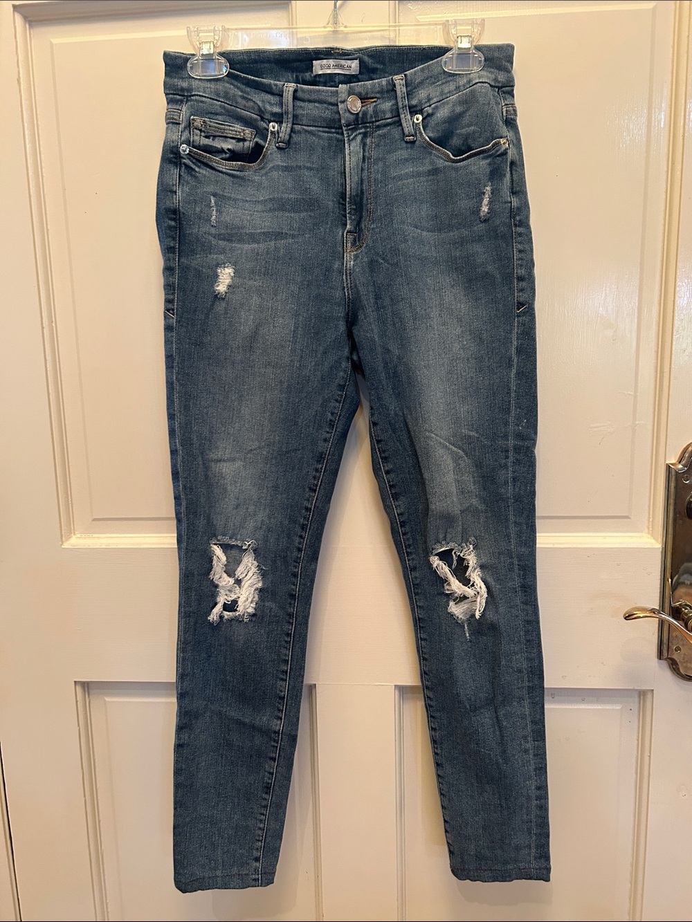 Women’s good American good legs stretch skinny jeans size 4 27